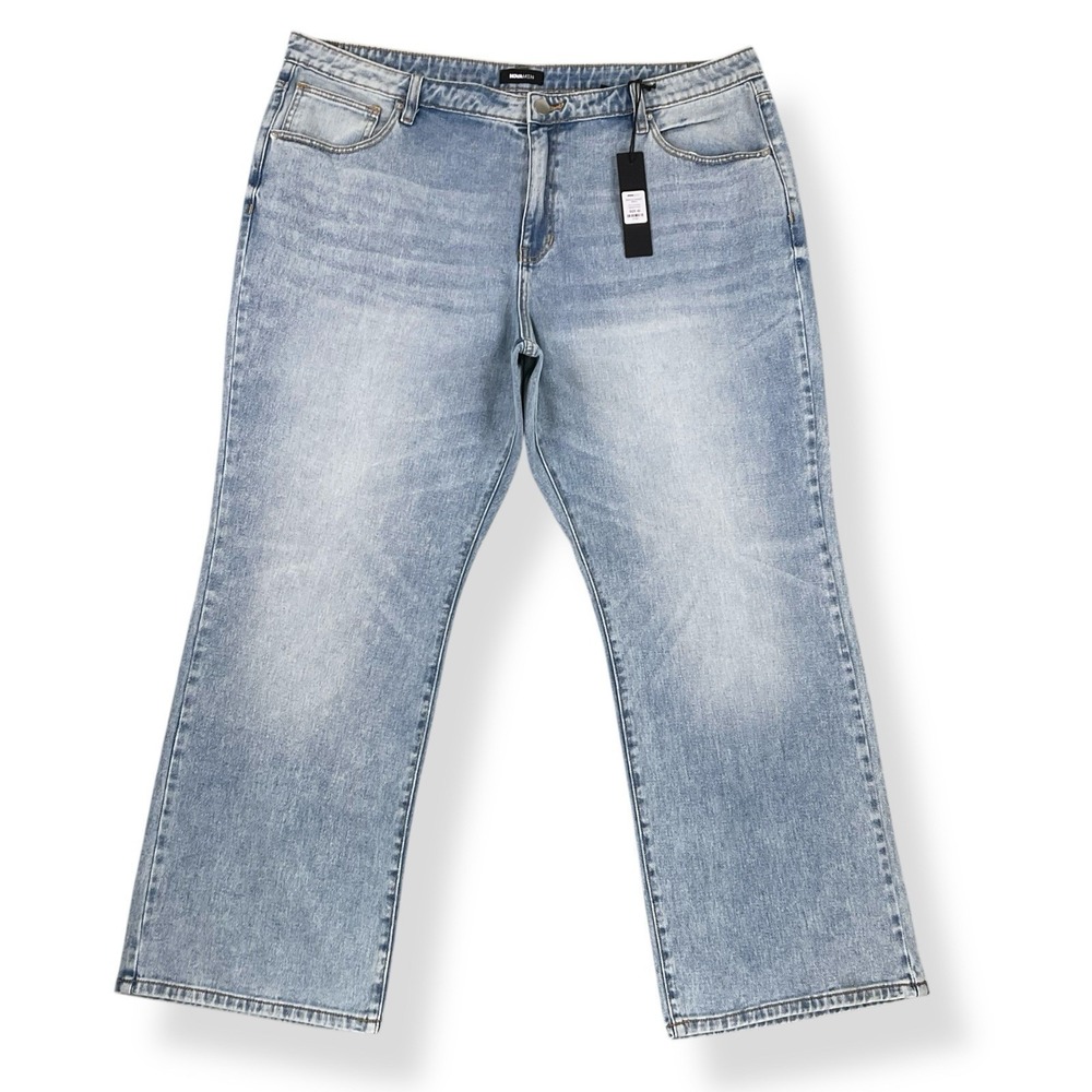 Nova Men Jeans Mens 42x29 Blue Bellevue Straight Cotton Loose Wide NWT‎